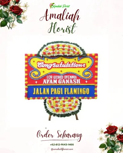 Bunga Papan Congratulation di Aryaduta Palembang